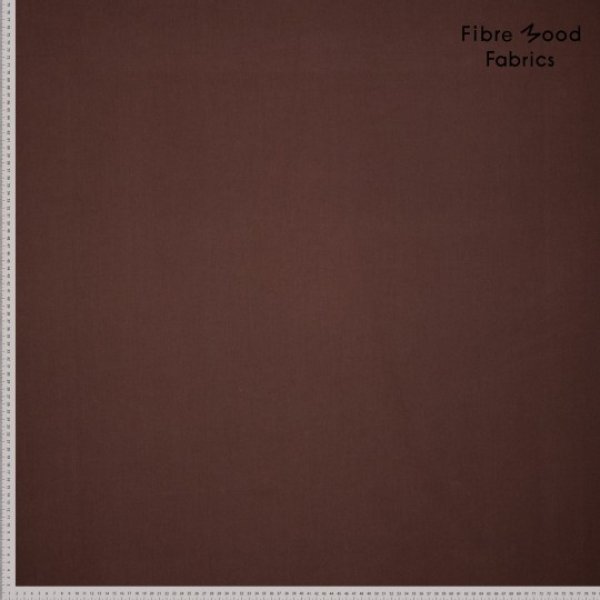 Fibre Mood, Webware Baumwolle Poplin stone washed, braun
